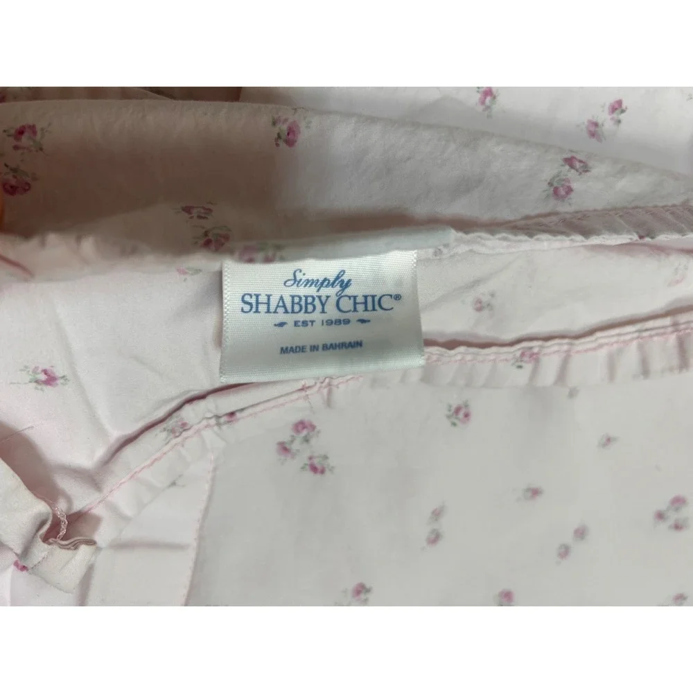 Simply Shabby Chic Pink Ditsy Rose Floral Queen Flat Sheet 102